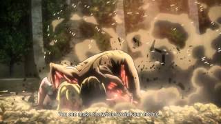 Eren Titan Form vs Annie Titan Form Final Battle Shingeki No Kyojin  SNK [upl. by Siderf800]