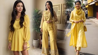 Stunning Yellow Dress Collection for Every Occasion 🌟  Bright amp Elegant Fashion Inspiration [upl. by Worsham]