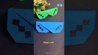 Easy kids chasma craft 🕶️☃️😨 Diy paper toy shorts viralvideo trending funny comedy craft kids [upl. by Oijile88]