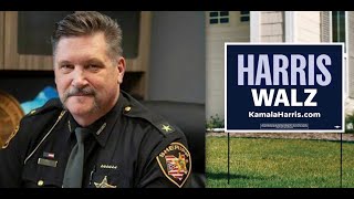 ProTrump sheriff who tracked people with Kamala yard signs gets what he DESERVES [upl. by Olinde]