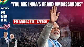 PM Modi Full Speech US  PM Modi Thanks Indians Settled In US quotYou Are Indias Brand Ambassadorsquot [upl. by Vasiliu387]