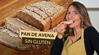 Receta de PAN DE AVENA ¡fácil rápida y sin gluten [upl. by Htyderem]