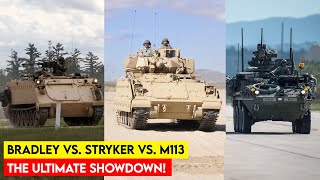 Bradley Fighting Vehicle vs M113 and Stryker What Sets Them Apart [upl. by Atinra882]