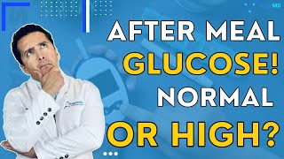 What is Normal Blood Sugar After Eating  160 OR 180 OR 200 MGDL [upl. by Chryste]