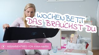 Das Wochenbett  Was brauche ich dafür  Hebammentipps von AnnaMaria  babyartikelde [upl. by Adnohryt957]