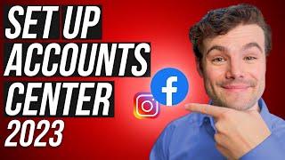 How to Set Up Accounts Center in Facebook 2023 [upl. by Otrebliw]