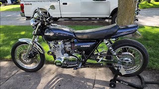 Performance Upgrades And Startup Of My 1978 KZ1000 [upl. by Yeznil]