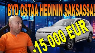 BYD OSTAA HEDIN ELECTRICIN HINTAPOMMI TÄSTÄ AUTOSTA LÄHTI 15 000 EUR [upl. by Kalil]