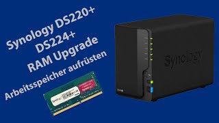 Speichererweiterung einbauen beim Synology NAS  DS220 oder DS224 [upl. by Morty]