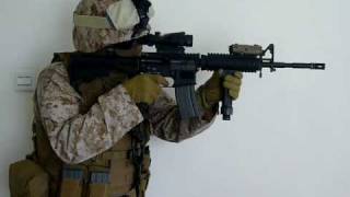 AGM M4 RIS GBB US Marine Corps style Airsoft [upl. by Eziechiele]