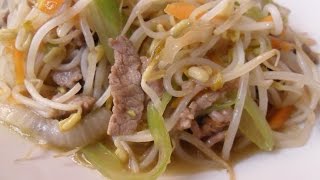 chop suey como se prepara germen de soya 炒芽菜 [upl. by Veljkov]