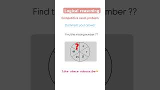 Logical missing character  logical tricks for competitive math reasoning shorts maths maths [upl. by Zantos]