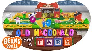 Old MacDonald Had a Farm  Kids Songs  Beans in the Wall [upl. by Eniagrom382]