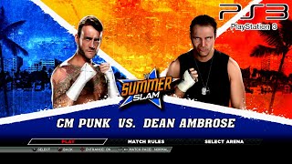 WWE 2K15 PS3  CM Punk VS Dean Ambrose 2KmClassic [upl. by Cowley]