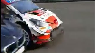 WRC Croatia Ogier Public Road Crash [upl. by Dahaf]