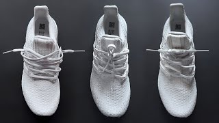 3 WAYS HOW TO LACE ADIDAS ULTRABOOST [upl. by Sedecrem]