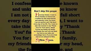 Don’t skip this prayer quotes motivationprayerPrayersPrayjesusgospellordshorts [upl. by Murielle]