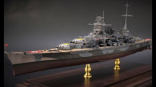 Scharnhorst 1700 Scale Battleship  Flyhawk Model [upl. by Ail841]