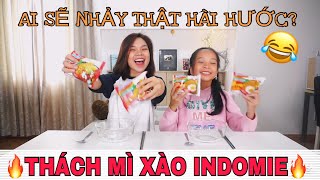 THÁCH MÌ XÀO INDOMIE AI SẼ ĐIỆU NHẢY HÀI HƯỚC SONG THƯ CHANNEL [upl. by Jochebed]