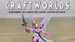 PAINTING SHOWCASE Eldar Craftworlds Autarch Warhammer 40k 9th Edition [upl. by Cela]