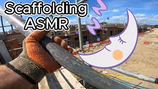 Scaffolding ASMR  Erect a HUGE 4th lift alone [upl. by Toomin]