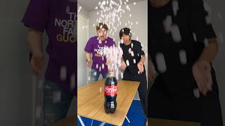 🥤💥coke vs 100mentos Shorts [upl. by Cuyler]