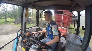 Drawing Grass  Silage 2018  New Holland 7840  GoPro HD [upl. by Cadmar623]