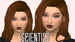 Scientist  Sims 4 CAS  CC LINKS [upl. by Behka64]