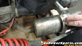 Replaceing a muffler on a 150cc GY6 gokart [upl. by Atiuqa]