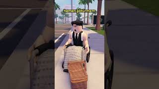 FAKİR KIZ SAKAT ADAMA YARDIM EDİYOR P1 roblox brookhavenrp viral trend viralvideos shorts [upl. by Anreval744]