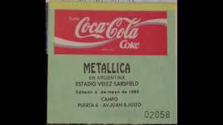 Metallica Argentina  Estadio Vélez Sarfield 1993 [upl. by Proudman857]