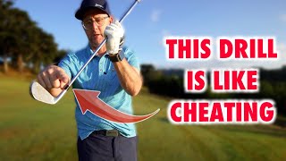 How To Hit Dead Straight Golf Shots  Simple Swing Drill [upl. by Onitnatsnoc]