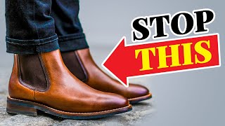 STOP Wearing Chelsea Boots Wrong Style YOUR Fall Footwear Correctly [upl. by Gnep]