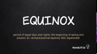 How to Pronounce EQUINOX in American English [upl. by Elfrieda160]