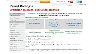 Origen de la vida Evolución química Evolución abiótica [upl. by Debby]