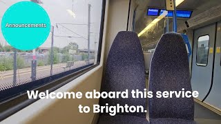 Welcome aboard this Thameslink service to Brighton Announcement [upl. by Oinotnaocram]