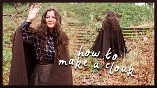 How to make the Hobbit Cloak of your Dreams  easy quick sewing project [upl. by Rapsac286]