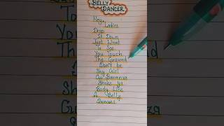 Bananza  Belly Dancer  Hey ladies drop it down lyrics [upl. by Philine341]