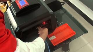 Audley 330B Digital stamping printer on sheetsize automatically operate video online [upl. by Aleemaj610]