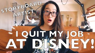 WHY I QUIT MY JOB AT DISNEY Storyboard Artist [upl. by Terena]