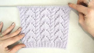 116 Tricot Tutoriel Point Fantaisie Ajourés à croisements 🥰 Maïlane [upl. by Eahsan]