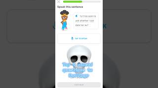 TOP 4 CURSED QUESTIONS IN DUOLINGO🗣️🔥💀 duolingo duolingo [upl. by Llemhar]