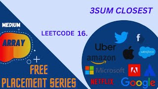 3SUM CLOSEST  Leetcode 15  Array questions for Interview  Two Pointer  DSA in Java  Javascript [upl. by Dibb]