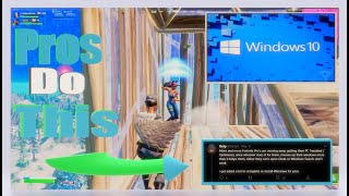 Why Pros Are ReInstalling Windows 10 On Their PC  Fortnite [upl. by Nolyag]