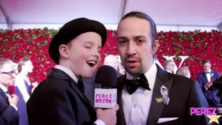 Lin Manuel Miranda Helps Iain at the Tony Awards 6122016 [upl. by Hammond]