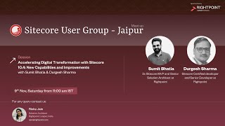 Sitecore User Group Jaipur Meetup On Sitecore 104 New Capabilities and Improvement [upl. by Booth]