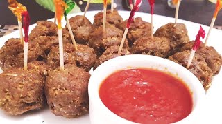 Fried Beef meatballs recipe  Easy beef ballseasy kofta recipe home made beef kofta [upl. by Adiel]