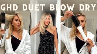 Trying The ghd Duet Blow Dry Brush  How To Use ghd Duet Blow Dry Hot Brush v Dyson Airwrap [upl. by Meihar366]