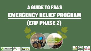 Aid for Farmers Emergency Relief Program ERP Phase 2 Program Explained [upl. by Htebizile]