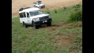 Luvuvhu Trail 4x4 EcoTrail Toyota Landcruiser Steep Hill Exit [upl. by Merete]